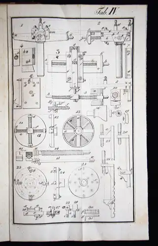 Thon, Taschenbuch für Künstler und Handwerker 1832 WERKZEUG HANDWERK TISCHLEREI