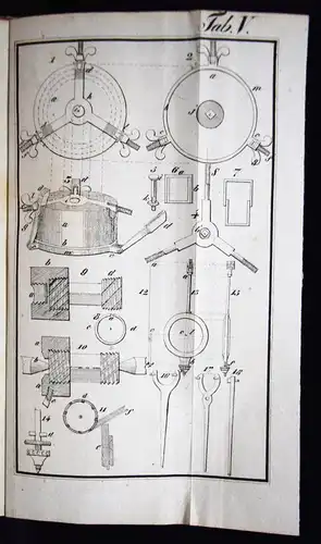 Thon, Taschenbuch für Künstler und Handwerker 1832 WERKZEUG HANDWERK TISCHLEREI