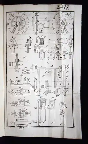 Thon, Taschenbuch für Künstler und Handwerker 1832 WERKZEUG HANDWERK TISCHLEREI