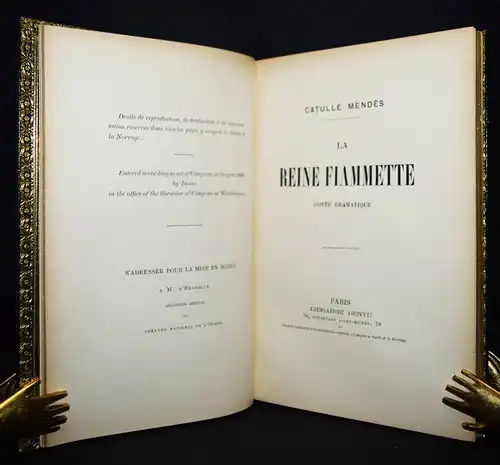 Mendes, La reine fiammette - 1898 FRENCH DRAMA THEATERSTÜCK THEATR