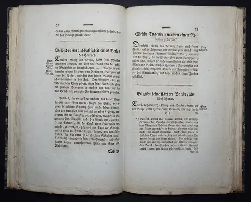 Tausend und eine Nacht – Cardonne, Erzehlungen (!) aus dem Orient - 1787