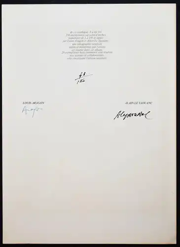 Le Yaouanc, Lithographies - ORIG.-FARBLITHOGRAPHIEN SIGNIERT NUMMERIERT 1/150