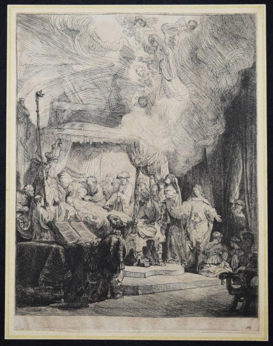 Rembrandt van Rijn, Het sterfbed van Maria 1639 Provenance William Esdaile 0