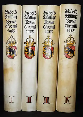 Schilling, Berner Chronik FAKSIMILE Folio PERGAMENT-EINBÄNDE NUMMERIERT 1/400