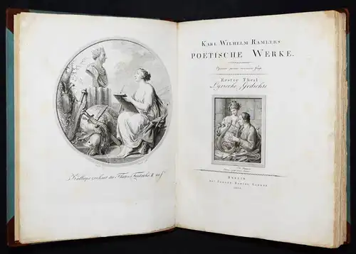 Ramler, Poetische Werke - 1800 KUPFERSTICHE Henne - Rhode VORZUGSAUSGABE LYRIK