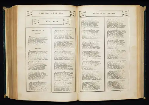 Parnaso italiano volume primo, Dante, Ariosto, Tasso. 4 Werke in 1 Band -1832