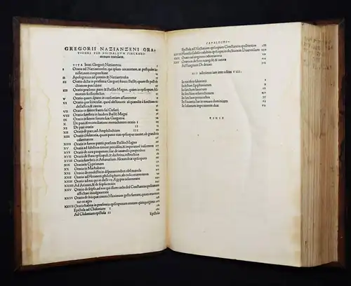 Gregorius, Orationes XXX, Bilibaldo 1531 RENAISSANCE KIRCHENGESCHICHTE ANTIKE