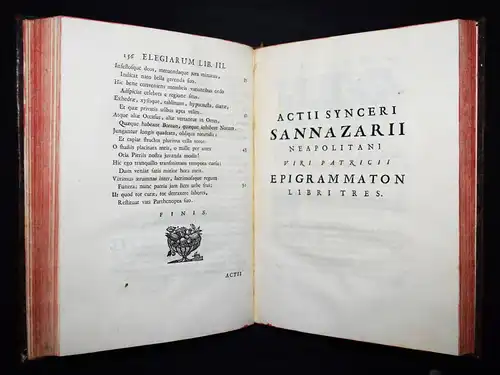 Sannazaro, Poemata - 1731  BAROCK - BAROCKLITERATUR