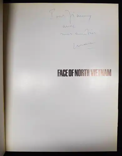 Riboud, Face of North Vietnam SIGNED INSCRIBED For Magnum Photographer James A.