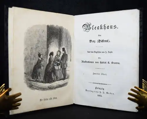 Dickens, Bleakhouse - 1852 ERSTE DEUTSCHE AUSGABE - Hablot K(night) Browne