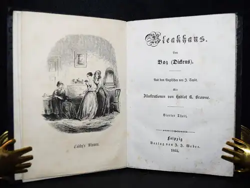 Dickens, Bleakhouse - 1852 ERSTE DEUTSCHE AUSGABE - Hablot K(night) Browne