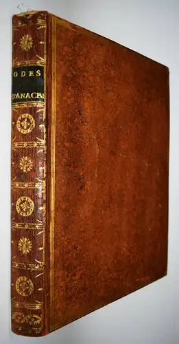 Anacreon. Odes Traduites en Francois, avec le texte grec, la version latine 1799