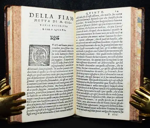 Boccaccio, L’ amorosa Fiammetta - 1551 - RENAISSANCE ITALIEN EROTIK EROTICA