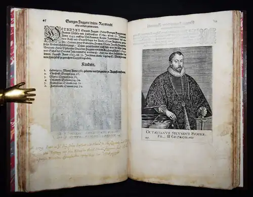 Custos, Contrafehe der Herrn Fugger und Frawen Fuggerin 1620 HANDELSGESCHICHTE