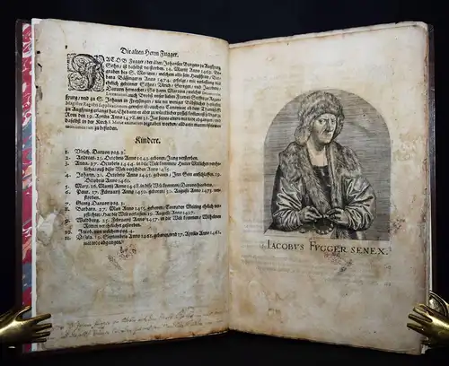 Custos, Contrafehe der Herrn Fugger und Frawen Fuggerin 1620 HANDELSGESCHICHTE