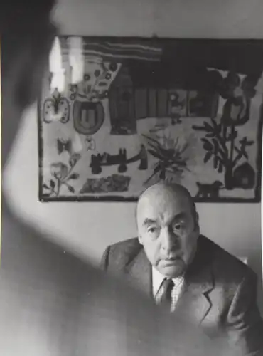 Neruda, Orig.-Vintage-Photographie von Mario Dondero. Paris 1970