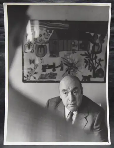 Neruda, Orig.-Vintage-Photographie von Mario Dondero. Paris 1970