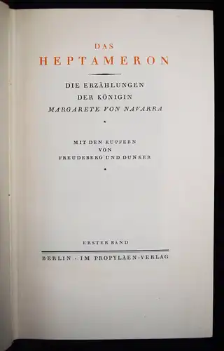 Margarete. Das Heptameron