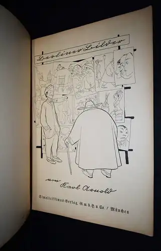 Arnold, Berliner Bilder. Simplicissimus-Verlag 1924 KARIKATUREN CARICATURES