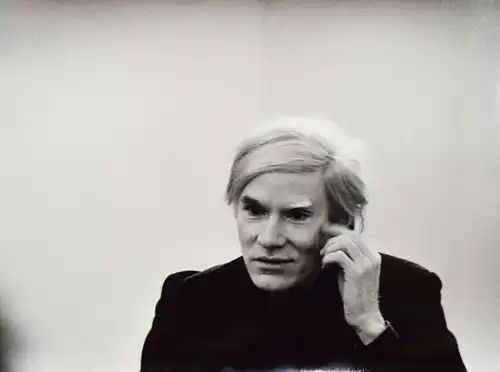 Andy Warhol, Original-Photographie von S. Becchetti  Rom 1972 VINTAGE