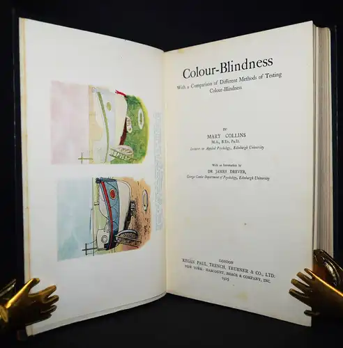 Collins, Colour-Blindness - 1925 OPHTHAMOLOGY FARBENBLINDHEIT AUGENHEILKUNDE