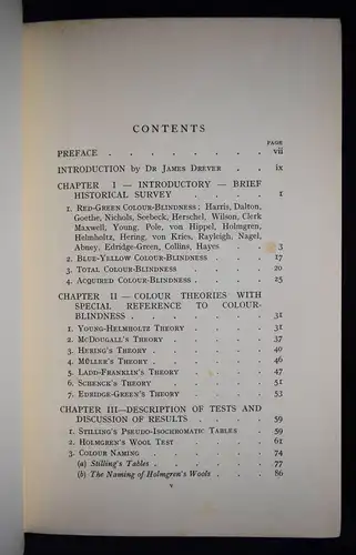 Collins, Colour-Blindness - 1925 OPHTHAMOLOGY FARBENBLINDHEIT AUGENHEILKUNDE