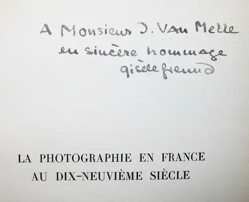 Gisele Freund SIGNIERT La photographie en France 1936 SEHR SELTENE ERSTAUSGABE 