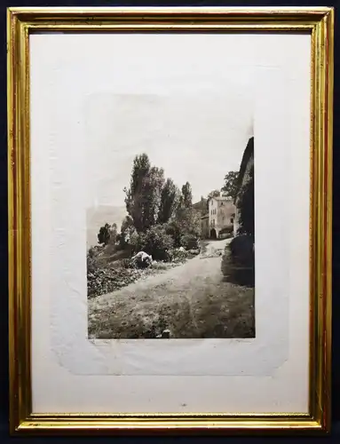 PHOTOENGRAVING ITALY 1890 - Davison, George. The old farm, Florence PICTORALISM