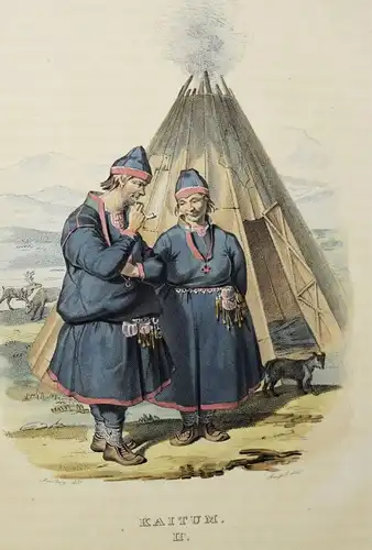 Forssell, Album pittoresque du Nord 1838 TRACHTEN FINNLAND SCHWEDEN SKANDINAVIEN