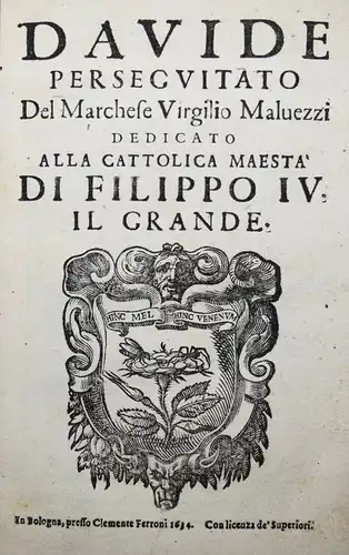 Malvezzi, Davide perseguitato - 1634 ENGLAND GREAT BRITAIN POLITIK SPANIEN