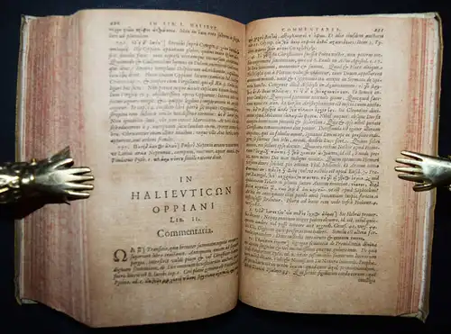 Oppianus, De venatione libri IV. De piscatu libri V 1597 JAGD FISCHEN FISCHEREI