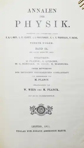 Albert Einstein - Beziehung zwischen dem elastischen Verhalten - 1911