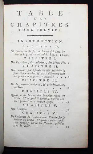 Chastellux, De la felicite publique 1772 PHYSIOCRACY STAATSPHILOSOPHIE