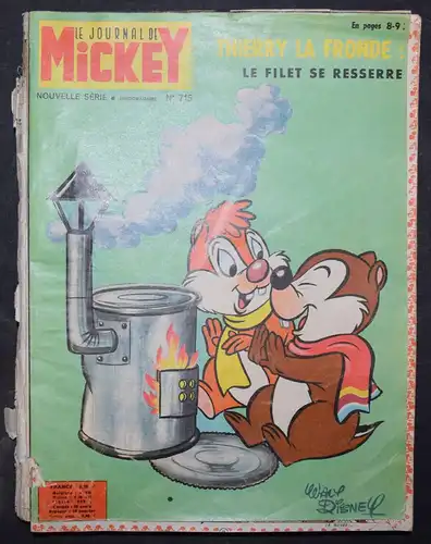 DISNEY, LE JOURNAL DE MICKEY ZEITSCHRIFTEN 17 HEFTE IN 1 BAND 1965-66