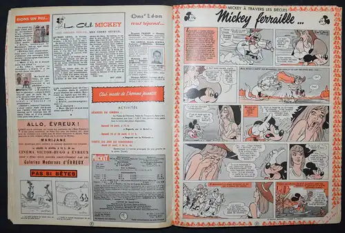 DISNEY, LE JOURNAL DE MICKEY ZEITSCHRIFTEN 17 HEFTE IN 1 BAND 1965-66