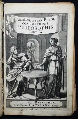 Boethius, Consolationis philosophiae - 1671 ALTPHILOLOGIE