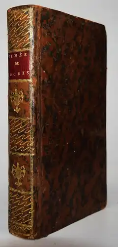 Argens, Jean-Baptiste Boyer. Timee de locres en Grec et en François 1763