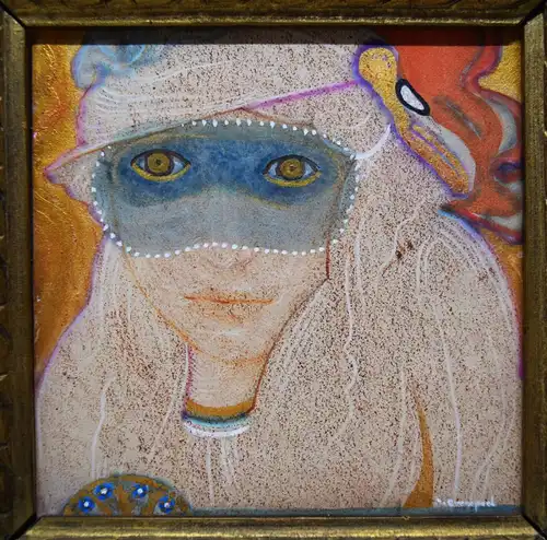 Evenepoel, Portrait einer maskierten Dame. Paris um 1895 ORIG.-AQUARELL SIGNIERT