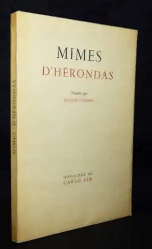 Dyssord, Mimes d’Herondas - 1930 SIGNIERT NUMMERIERT 1/800