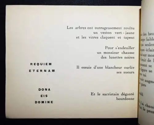 Soupault, Aquarium - 1917 ERSTLINGSWERK DADA DADAIMUS AVANTGARDE SURREALISMUS