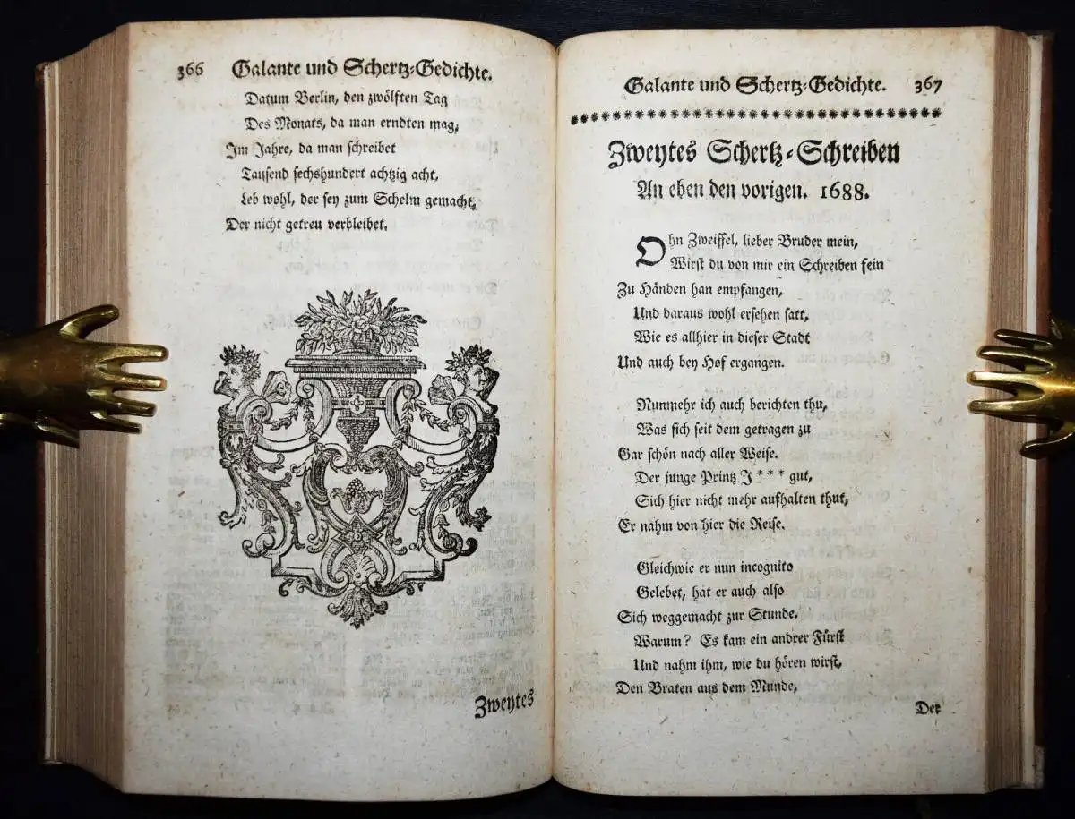 Canitz, Gedichte - 1750 - GESAMTAUSGABE - BAROCK-LITERATUR - LYRIK - TABAK