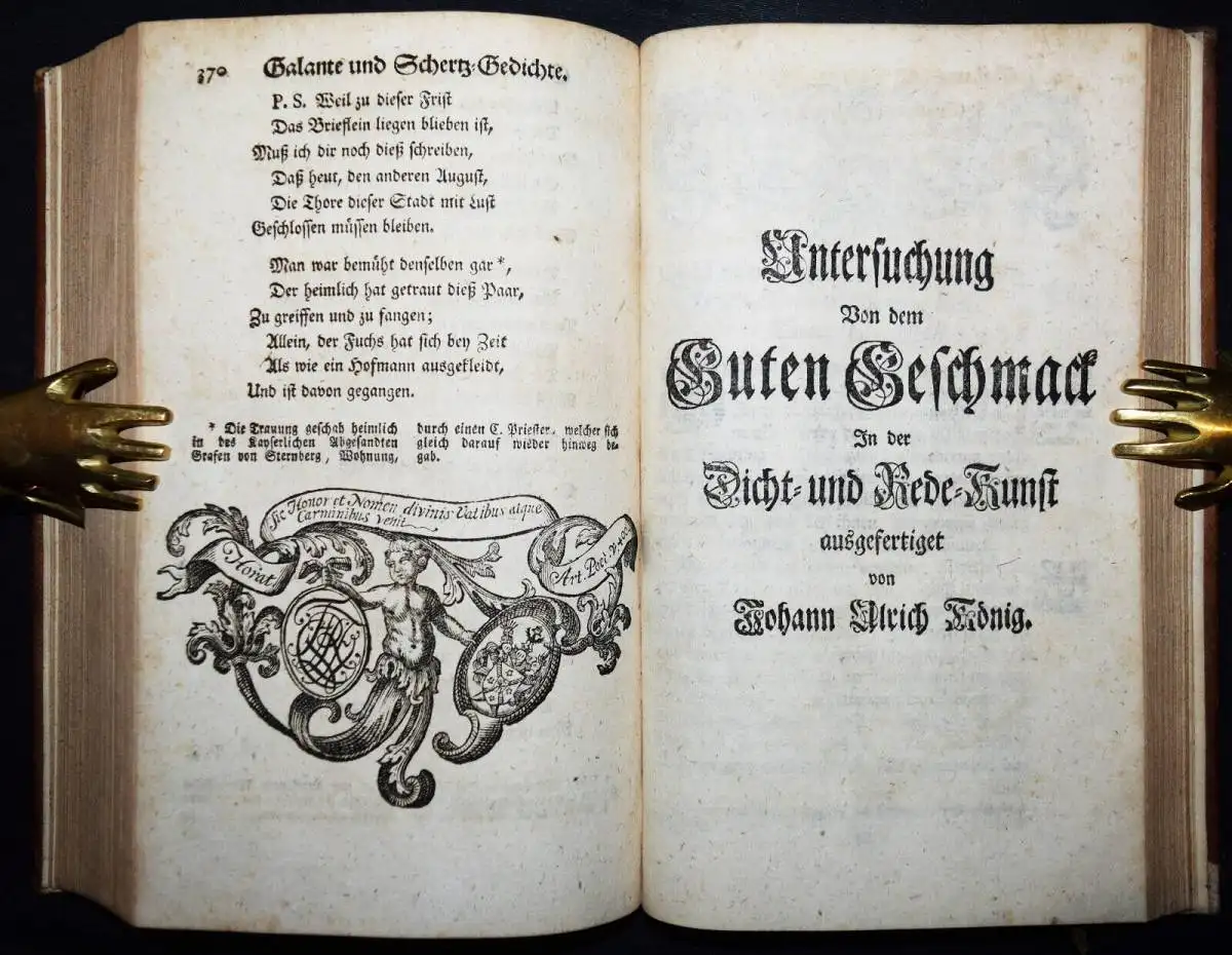 Canitz, Gedichte - 1750 - GESAMTAUSGABE - BAROCK-LITERATUR - LYRIK - TABAK