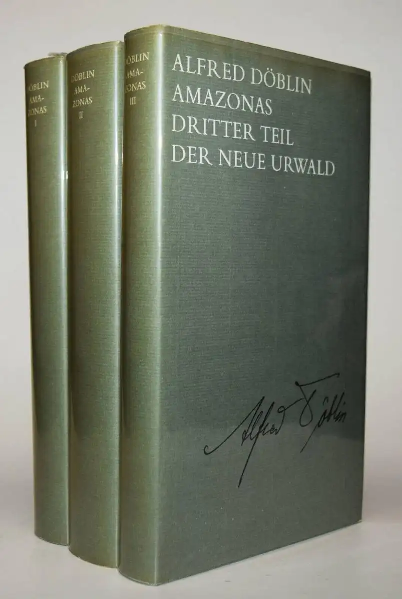 Döblin, Amazonas. 3 Bände. Hrsg. W. Muschg. Walter-Verlag 1988