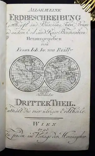 Reilly, Allgemeine Erdbeschreibung 1792 ERSTE AUSGABE - EUROPA