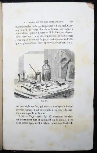 La Blanchère, Photographie des commençants - 1863 EINZIGE AUSGABE SELTEN !