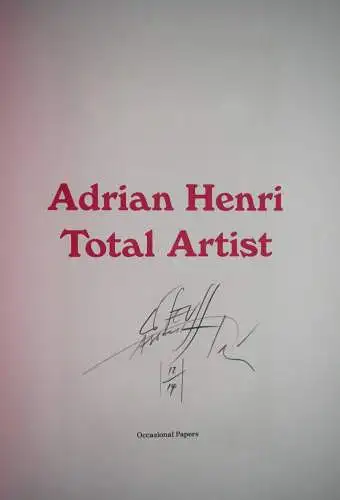 Marcangeli, Adrian Henri MONOGRAPHIE BEAT-GENERATION POP-ART