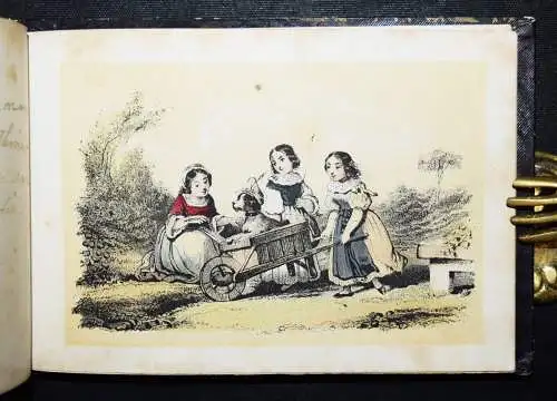 SPÄT-BIEDERMEIER-ALBUM um 1860 BILDERBOGEN