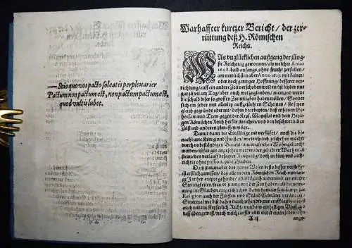 Warhaffter kurtzer bericht, wie, wann…1615 FLUGSCHRIFT Dreissigjähriger Krieg