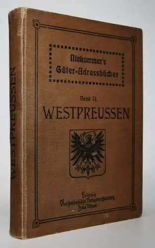 Seyfert, Güter-Adreßbuch Westpreußen 1912 ADRESSBUCH PREUSSEN Preußen REKLAME