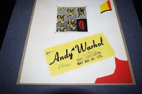 Warhol, Cows, Collage - New York 1966 MONOGRAMMED